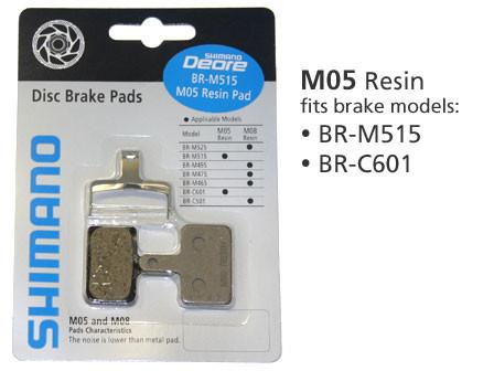 BR-M515 DISC BRAKE PADS 1PR M05 RESIN