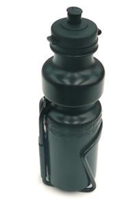 Bike Lane Water Bottle 750cc W/Alloy holder - Black