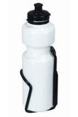 Bike Lane Water Bottle 750cc W/Alloy holder - White